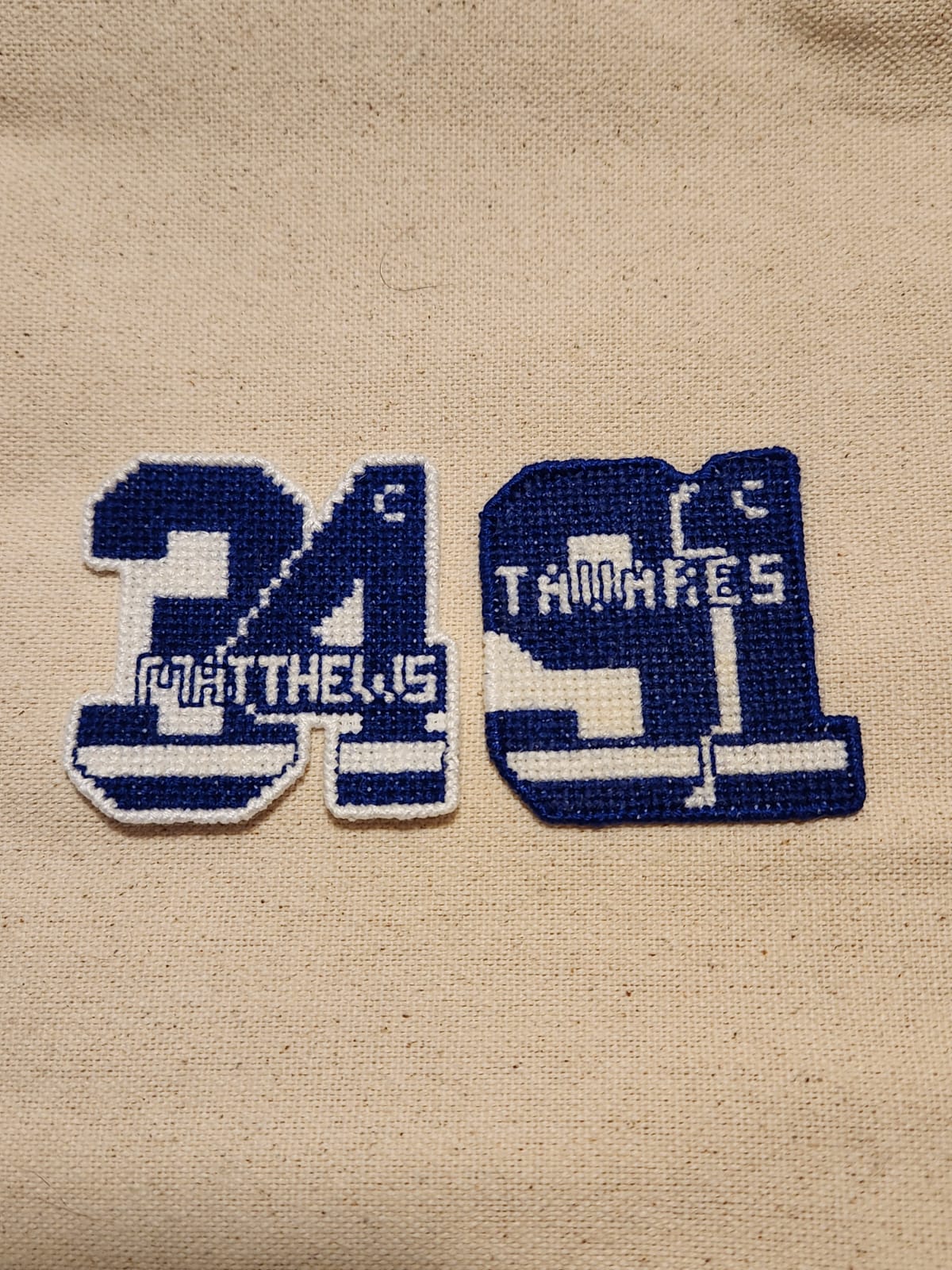 Example cross-stitch piece 1: a vibrant floral design